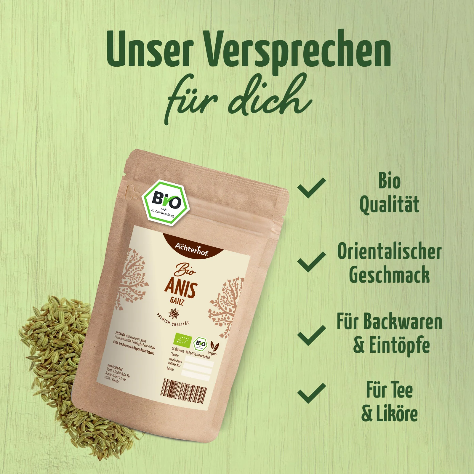 Anis ganz Bio (500g) - Image 3