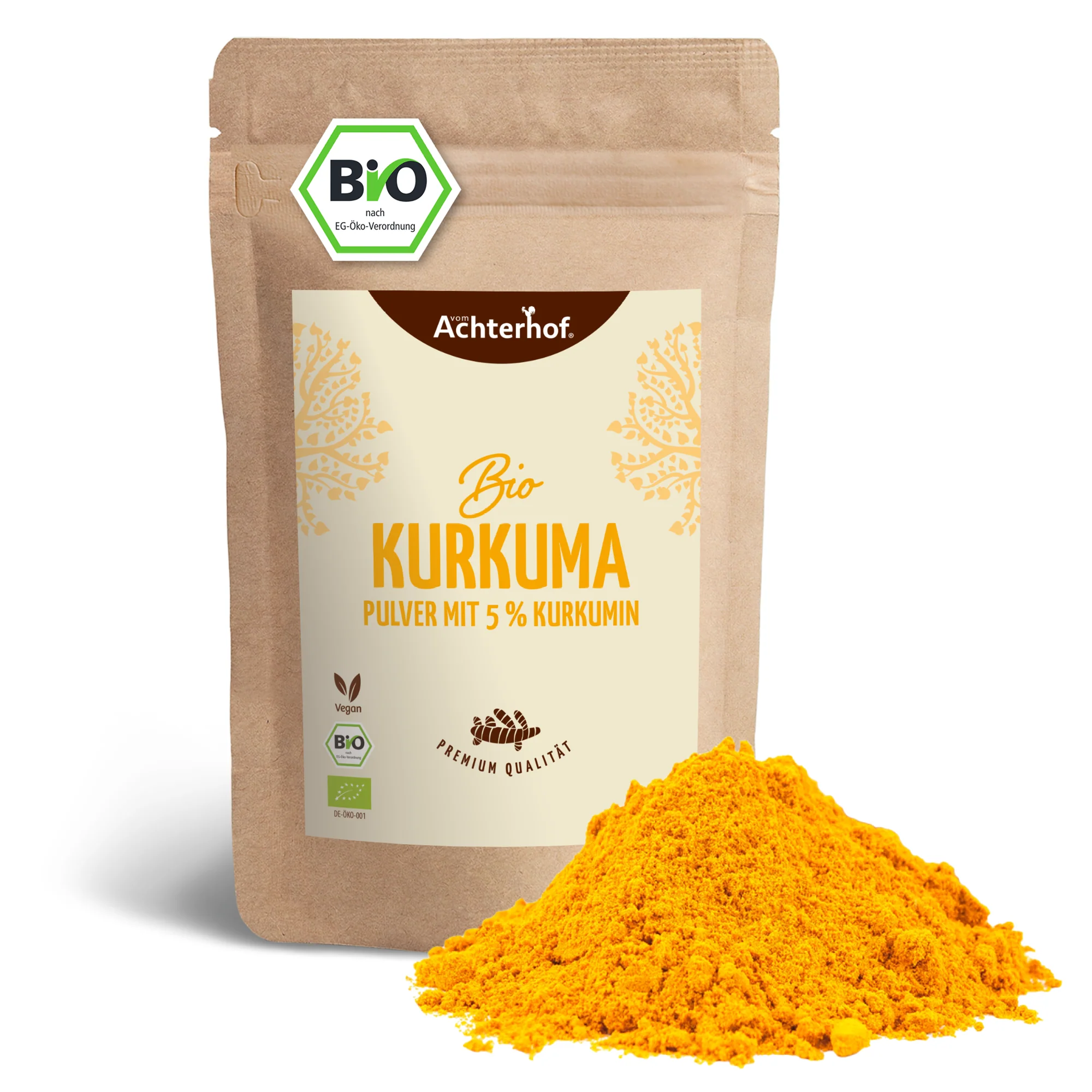 Bio Kurkuma Pulver 5% Curcumin (250g) - Image 2