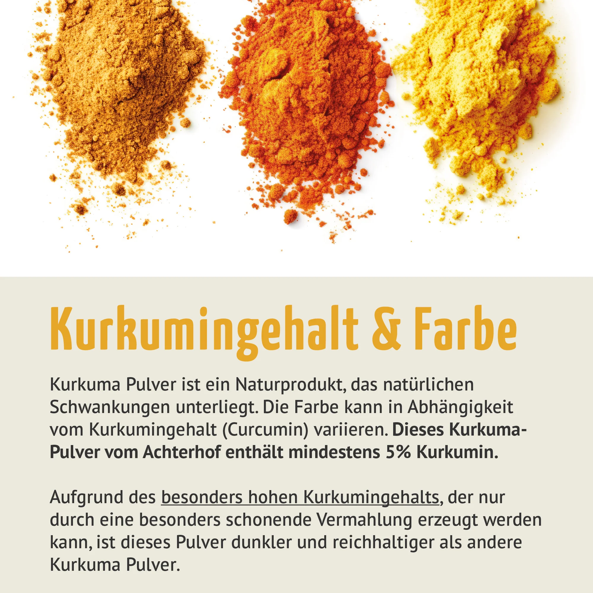 Bio Kurkuma Pulver 5% Curcumin (250g) - Image 7