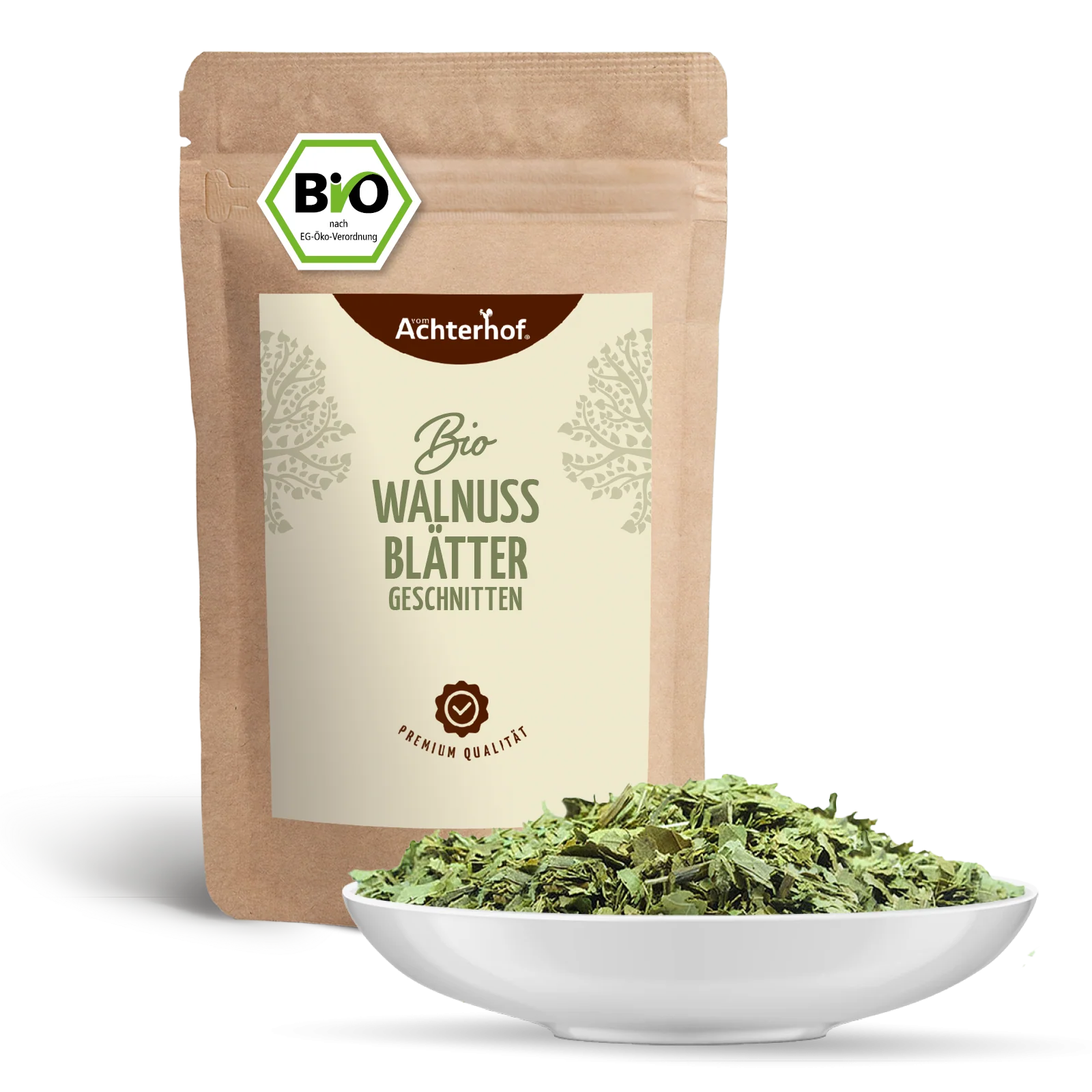 Walnussblätter geschnitten Bio (250g) - Image 2