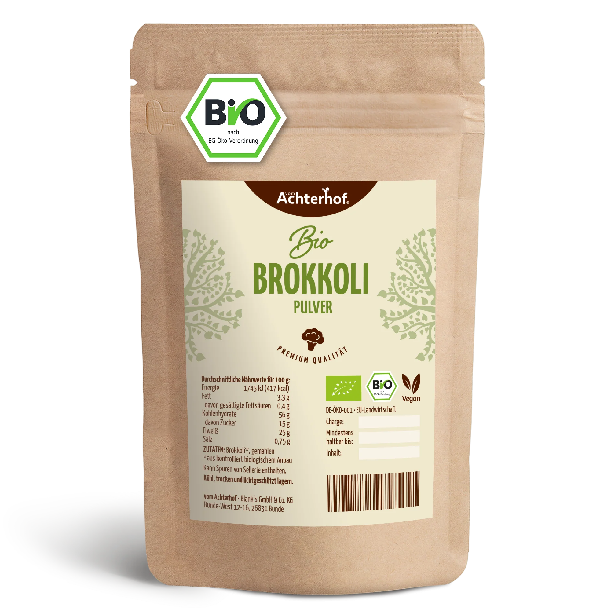 Brokkoli Pulver Bio (100g)