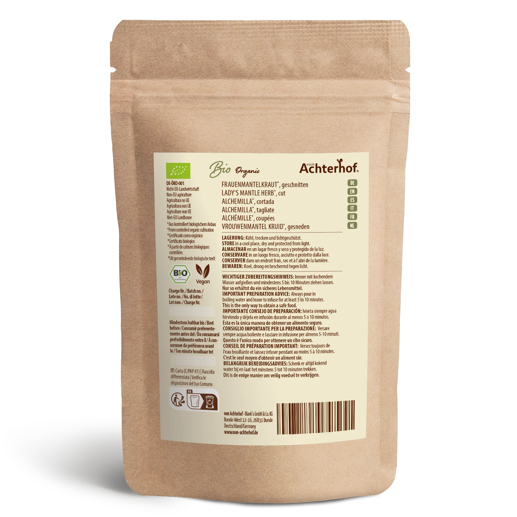 Frauenmantelkraut geschnitten Bio (250g) - Image 2