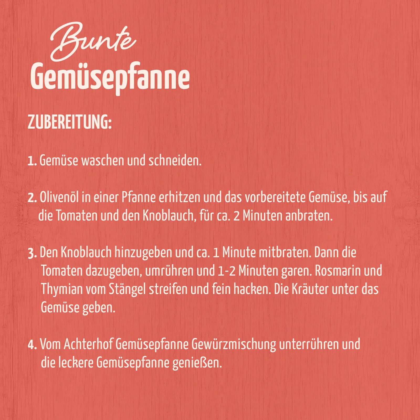 Gemüsepfanne Gewürzmischung (100g) - Image 5