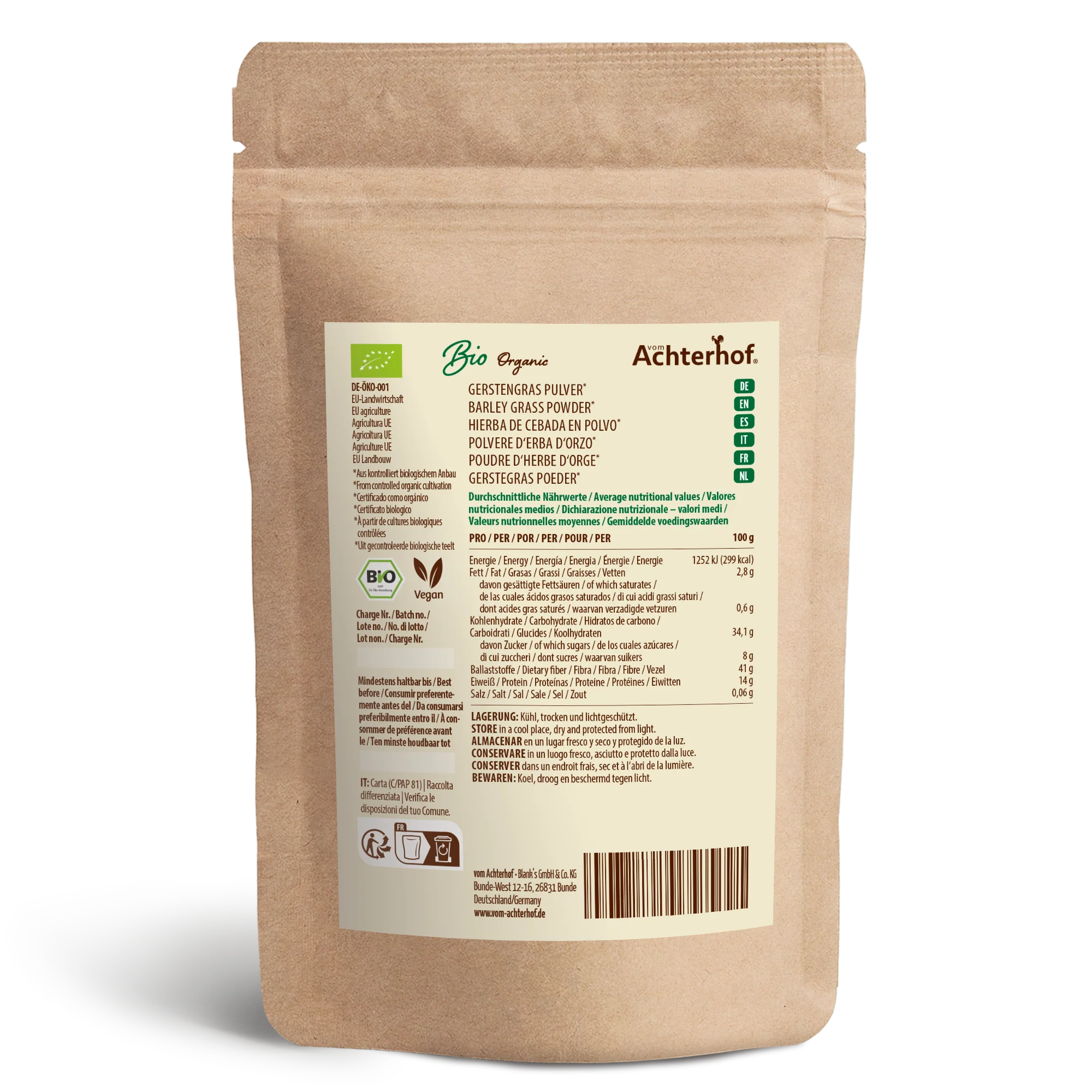 Bio Gerstengras Pulver (150g) - Image 11