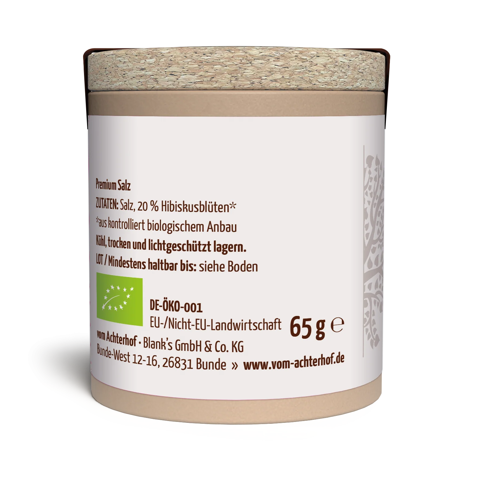Hibiskusblütensalz Gewürzsalz Bio (65g) - Image 2