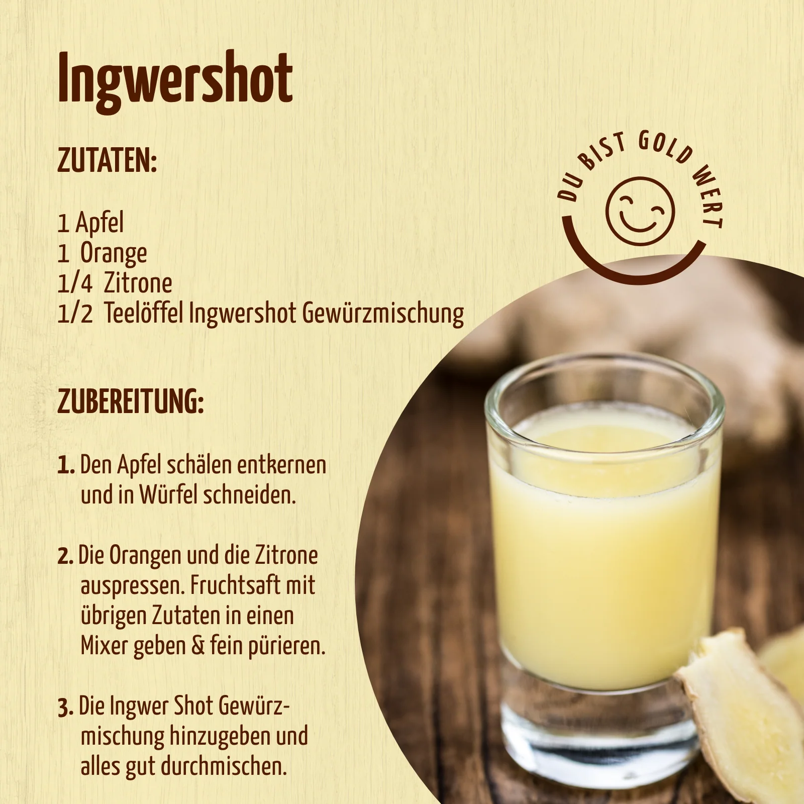 Ingwer Shot Gewürzmischung (250g) - Image 3