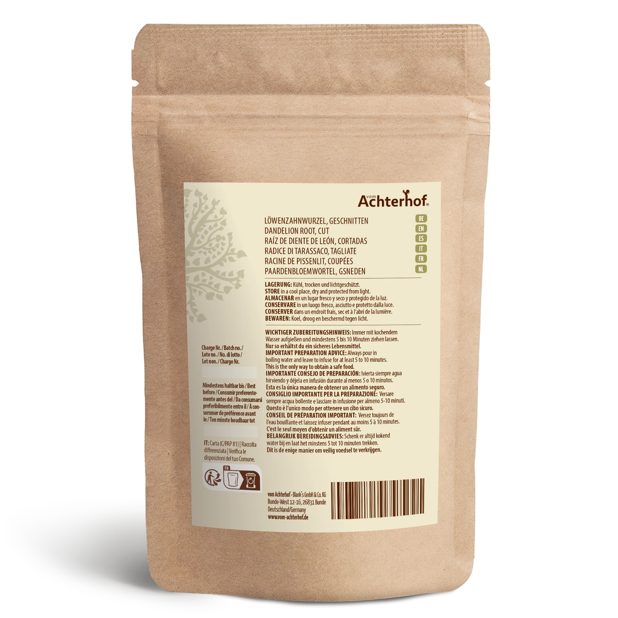Löwenzahnwurzel geschnitten (1000g) - Image 2
