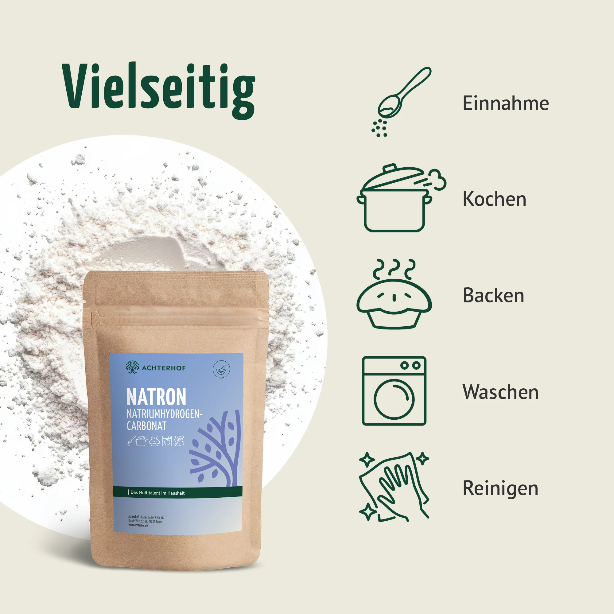 Natron Natriumhydrogencarbonat (500g) - Image 4
