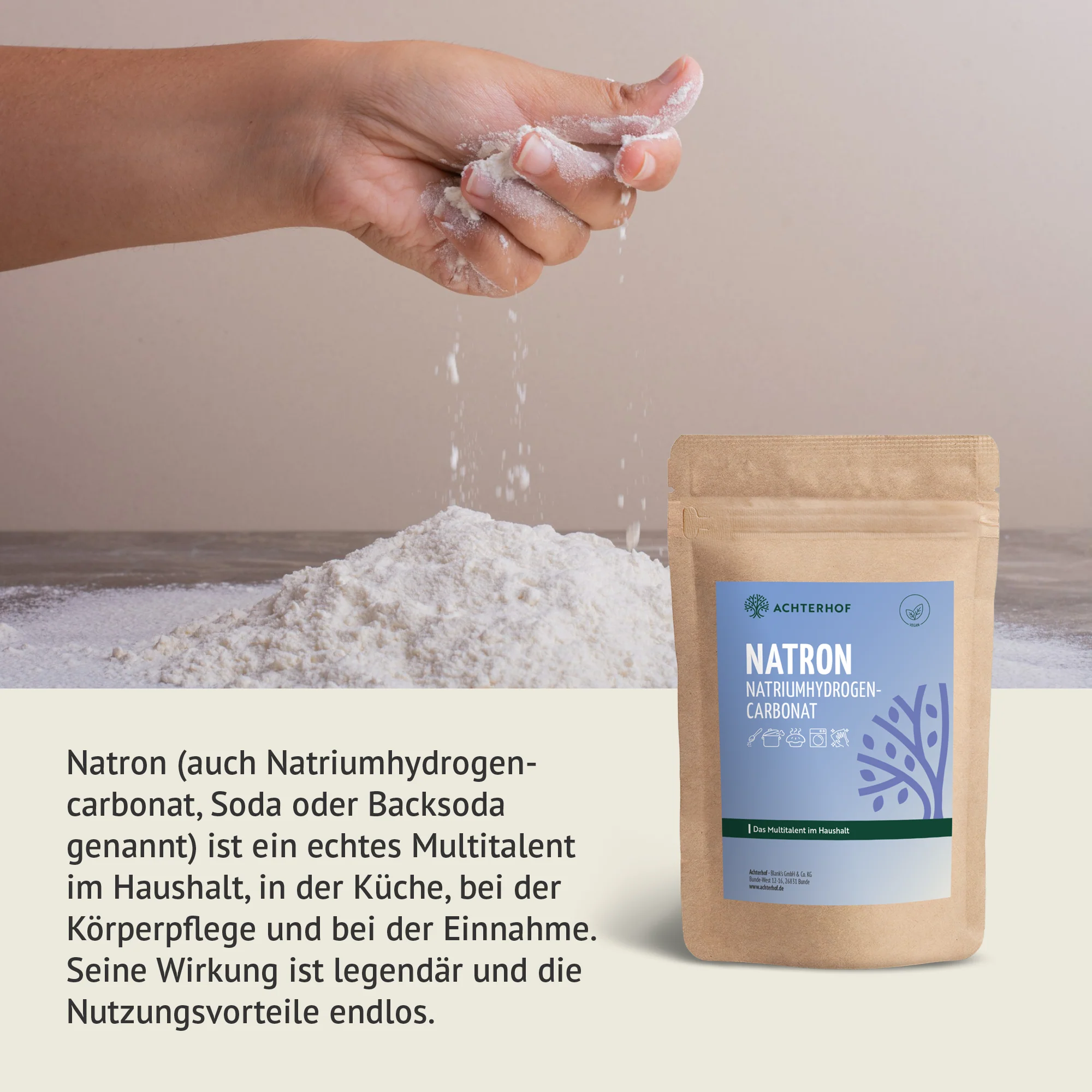 Natron Natriumhydrogencarbonat (500g) - Image 5