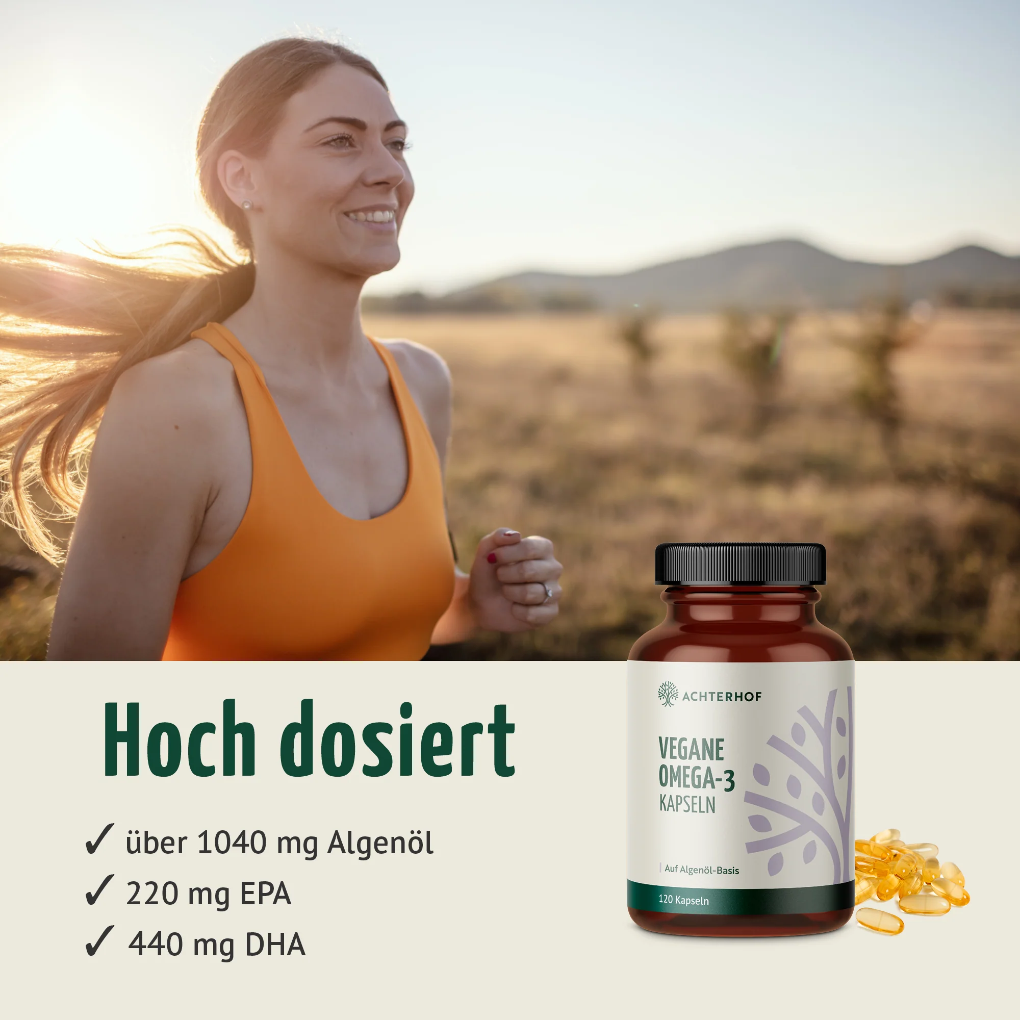 Vegane Omega-3 Kapseln (120 Kapseln) - Image 3